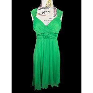 Vintage Y2K Speechless Dress Medium Sparkle‎ Flowy Green Sweetheart Fairy Party